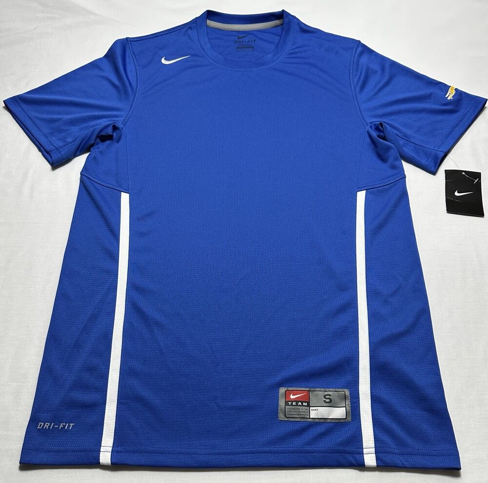 Nike Team Rally Crew Dri-Fit Short Sleeve Shirt 532936 NWT Greyhound LOGO *READ